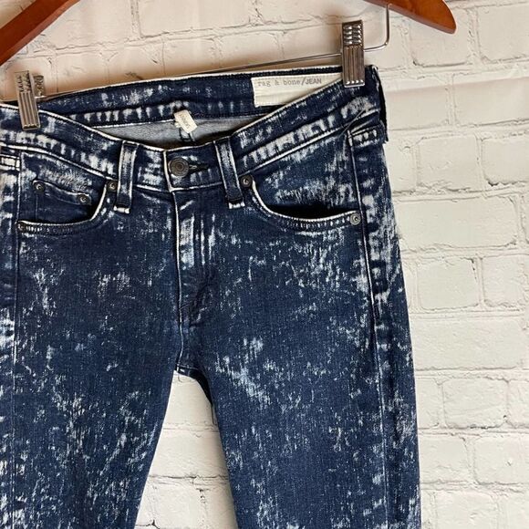 rag & bone The Skinny Acid Wash Jeans 25 - Picture 4 of 14